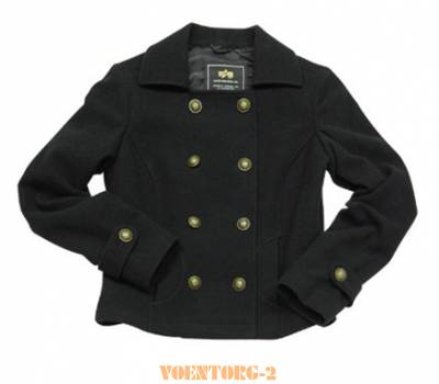 Пальто женское Cropped Pea Coat | Цвет  Black